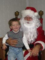 Caleb w/ Santa